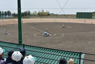 （写真）野球場オープン記念公開試合