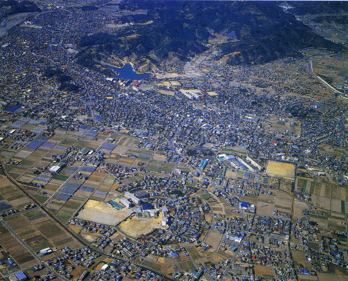 田中城跡航空画像
