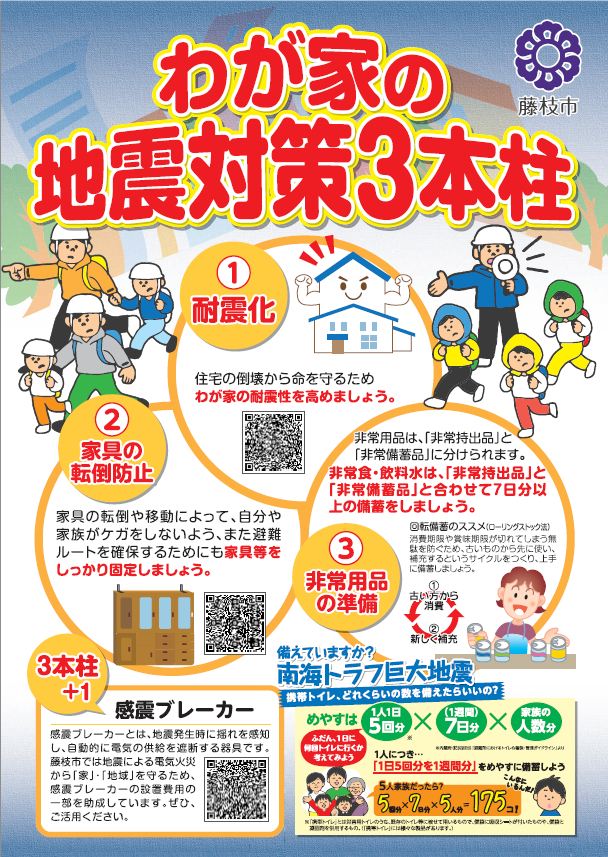 わが家の地震対策