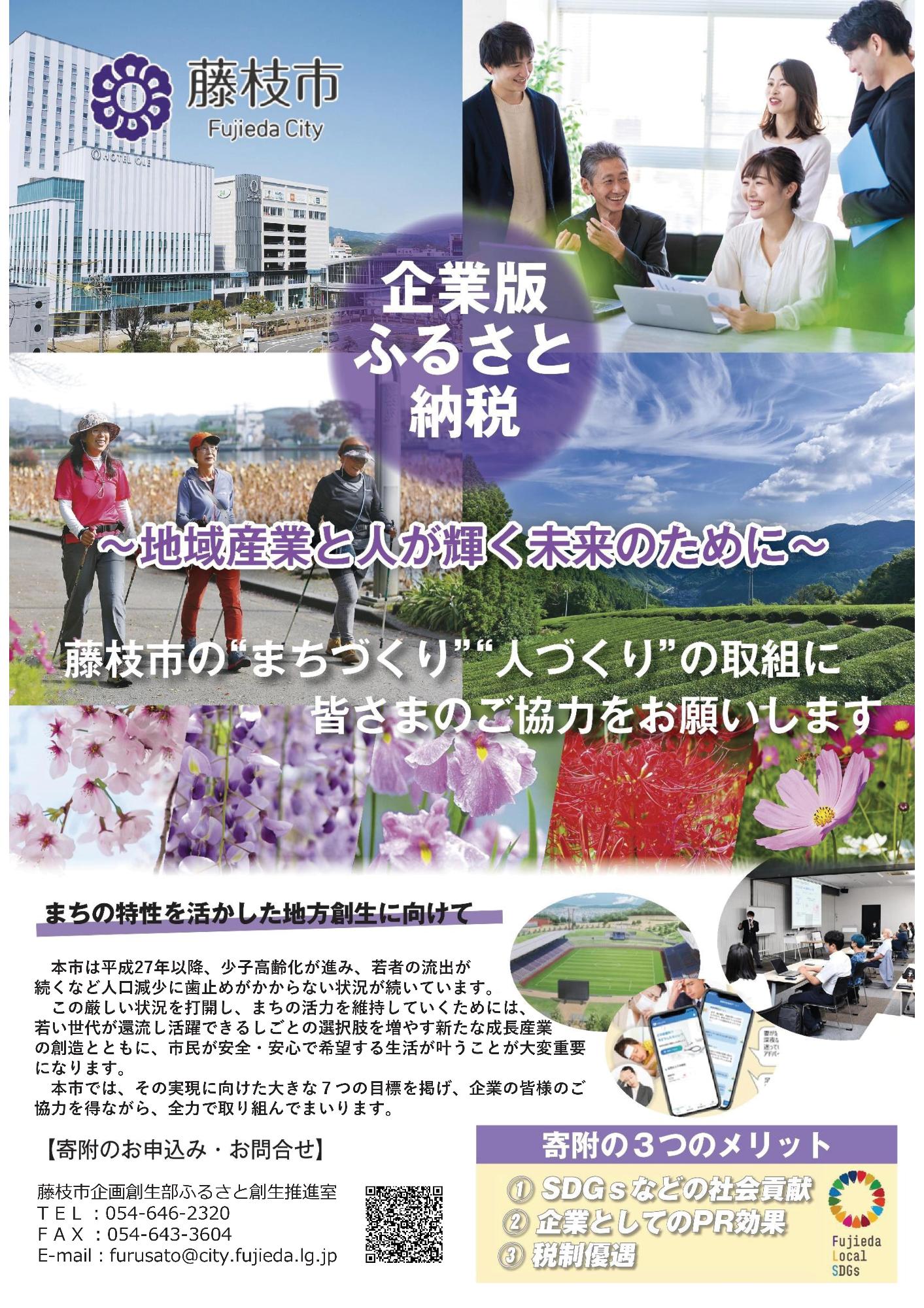 藤枝市企業版ふるさと納税