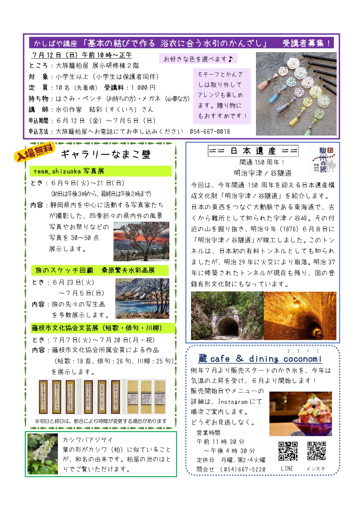 かしばや通信6月5日号裏面