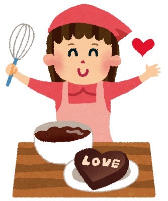 チョコレートカップケーキ作り