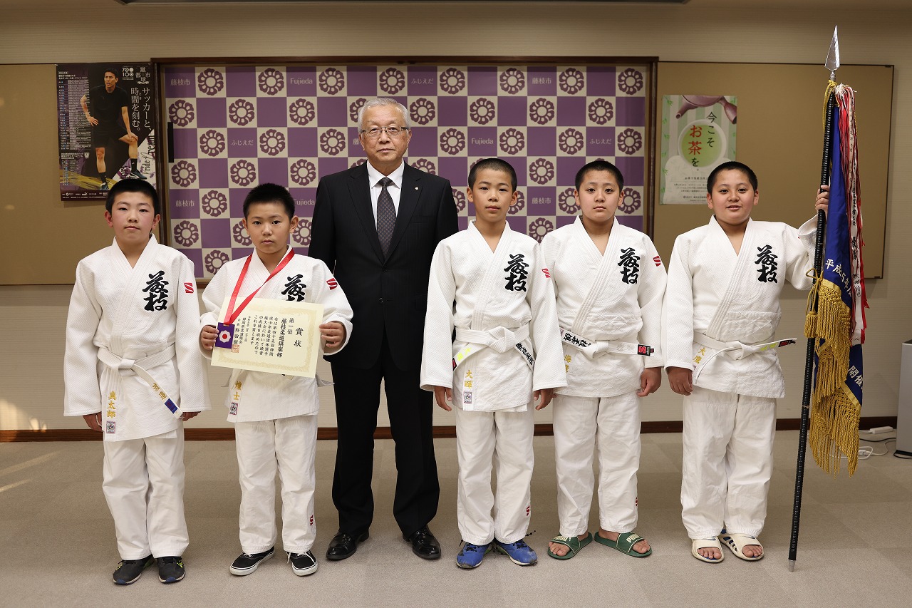 藤枝柔道倶楽部表敬訪問2024