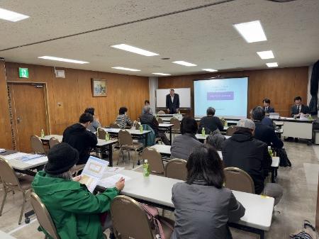 再開発組合臨時総会の様子（令和6年2月15日）