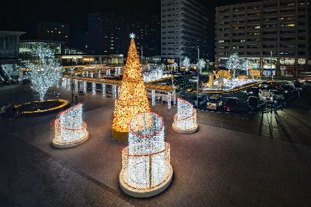 点灯の様子（南口）