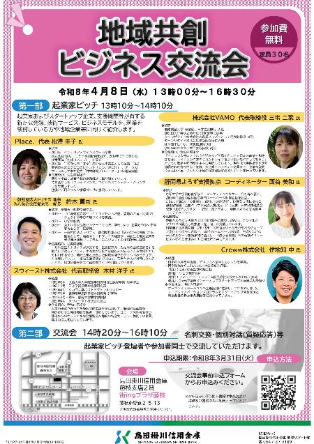 地域共創ビジネス交流会ポスター