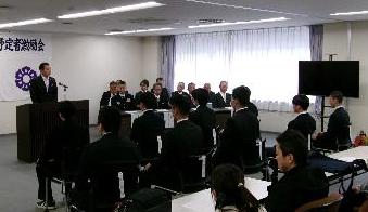 副市長からの激励の言葉