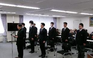 入隊入校予定者謝辞