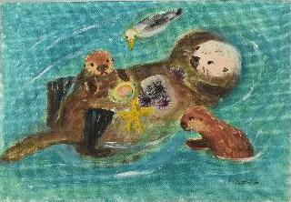 『ふたごのラッコ』原画