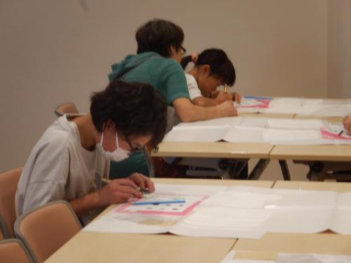 ハンコのワークショップの様子