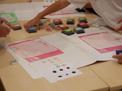 ハンコのワークショップの様子