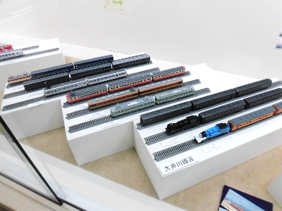 展示中の鉄道模型