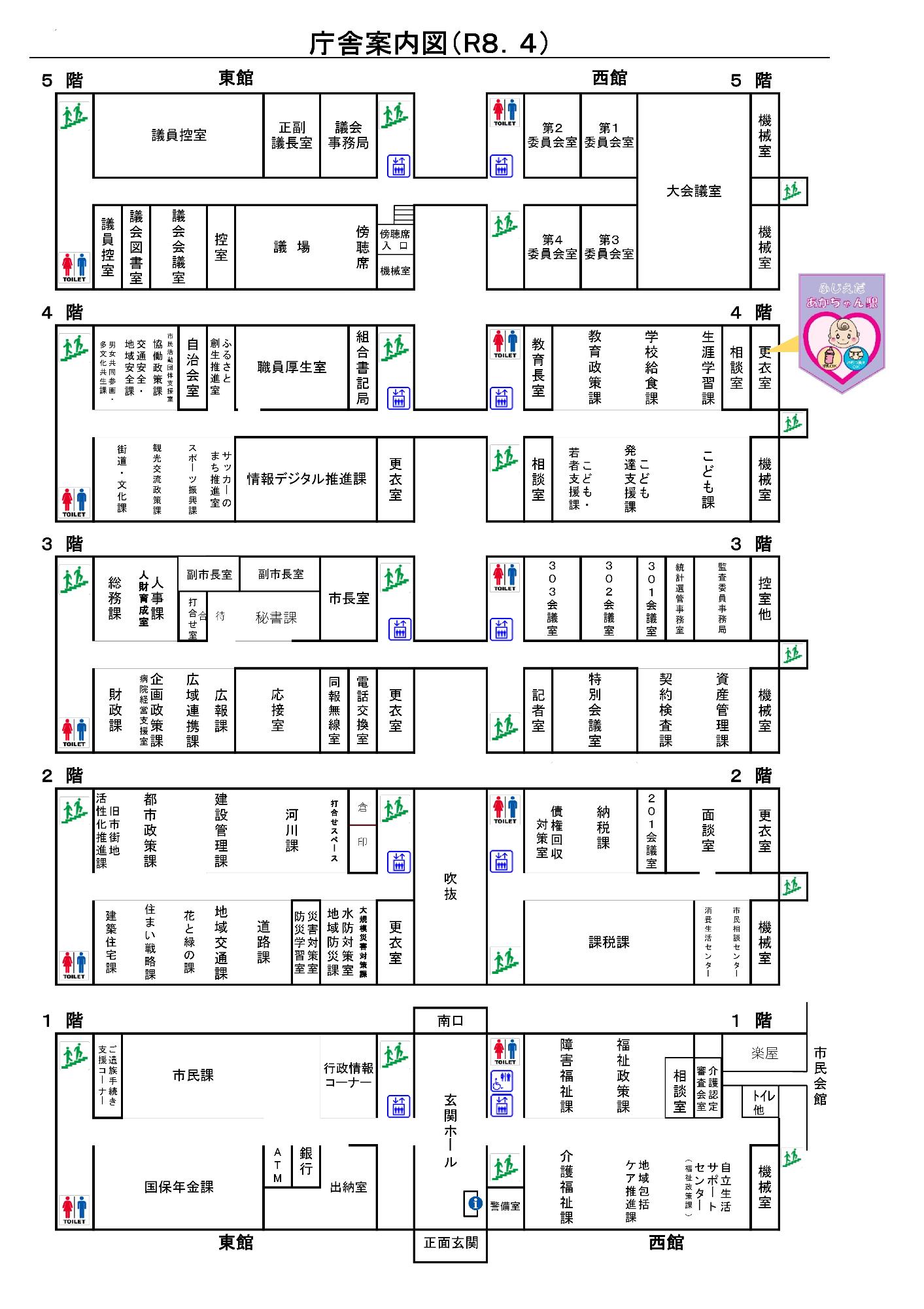 令和8年度市役所フロア図