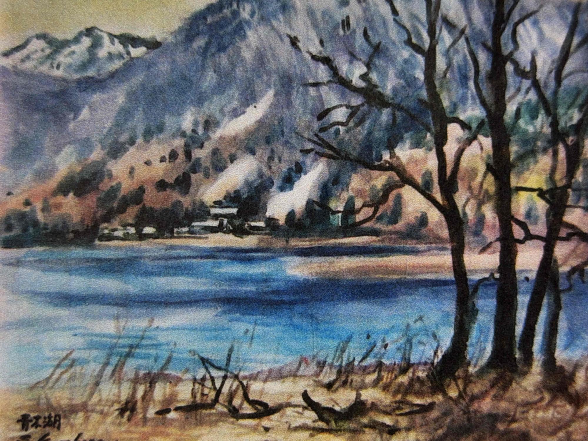 桑原繁夫水彩画展展示作品