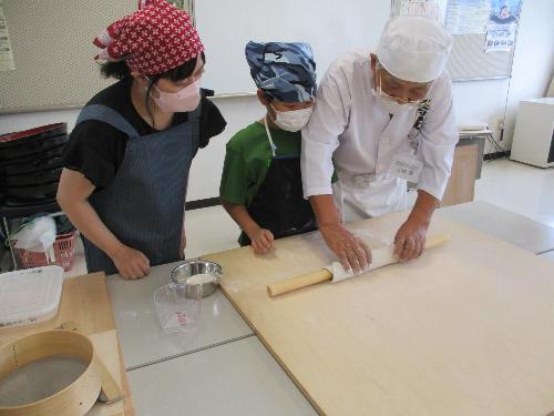 子どもそば打ち体験教室1