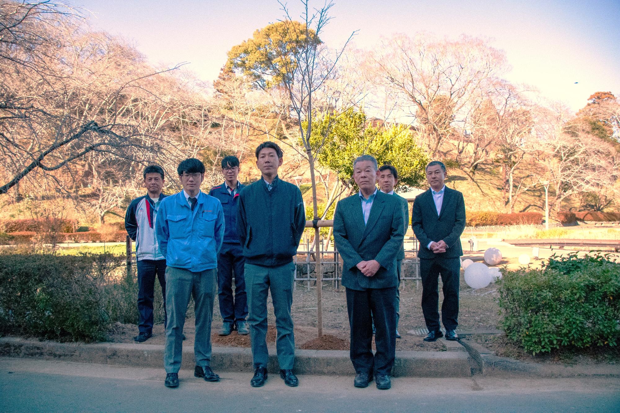 記念植樹集合写真