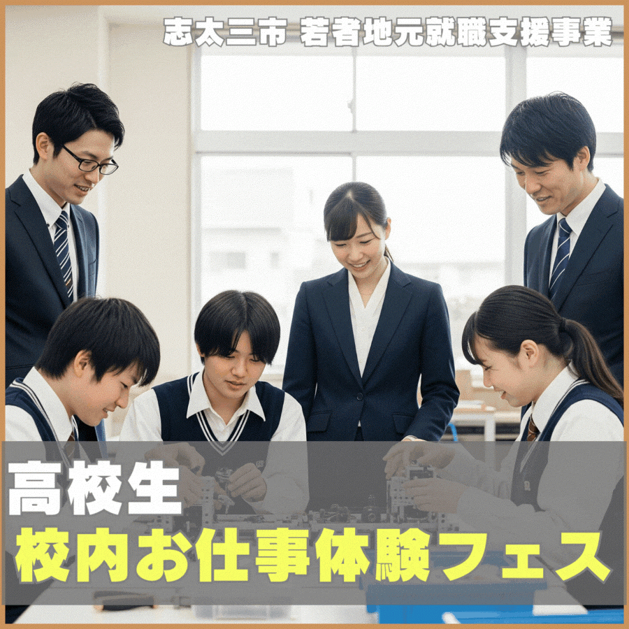 （イメージ）【募集】高校生校内お仕事体験フェスの参加企業を募集します